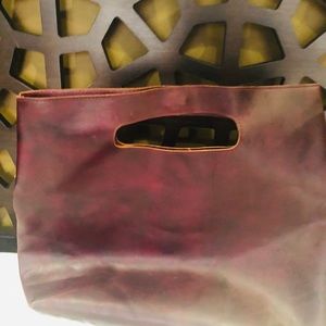Designer leather purse